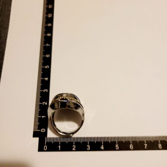 Brand New Silver Skull Captain Ring Adjustable Size - Picture 8 of 8